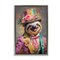 Stupell Industries Victorian Sloth Portrait Floating Frame, design by Wumples